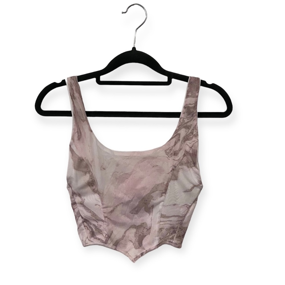 Missguided Mesh Corset Top
